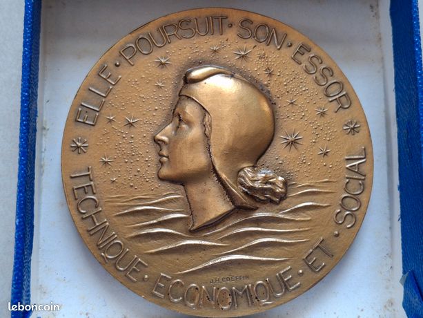 Médaille « Flandre » Compagnie Générale Transatlantique - En Bronze - Époque XXème Siècle
