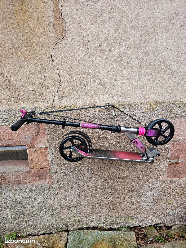Oxelo - trottinette mid9 rose (image 3)