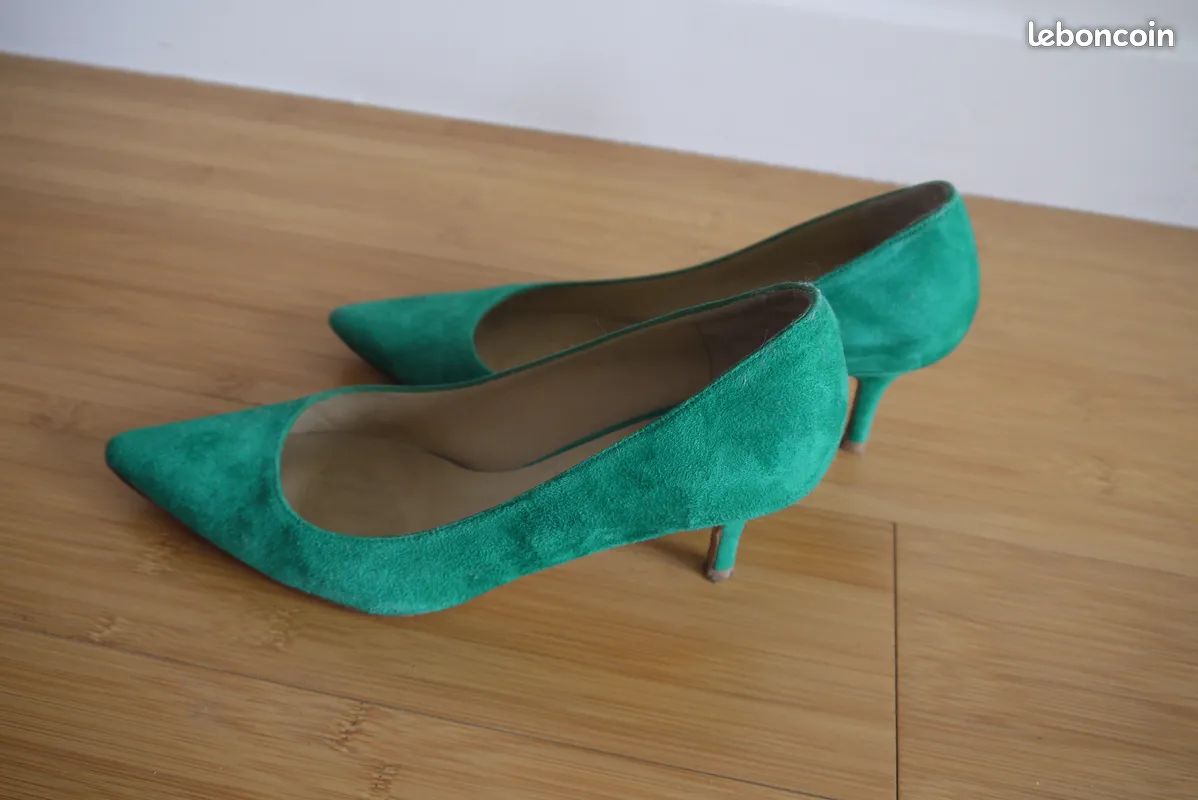 Caprice Escarpins à talons hauts - blue suede/bleu