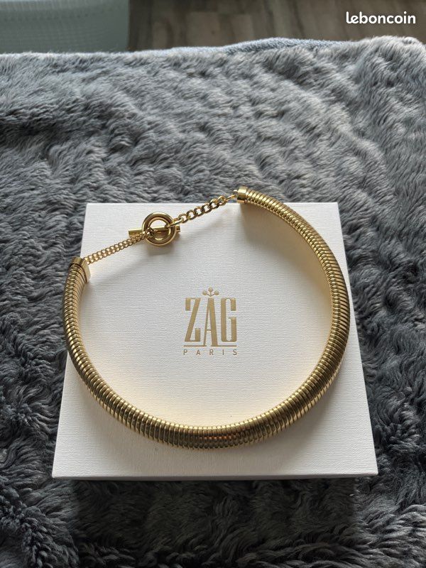Collier jonc lucide zag bijoux neuf Montres Bijoux