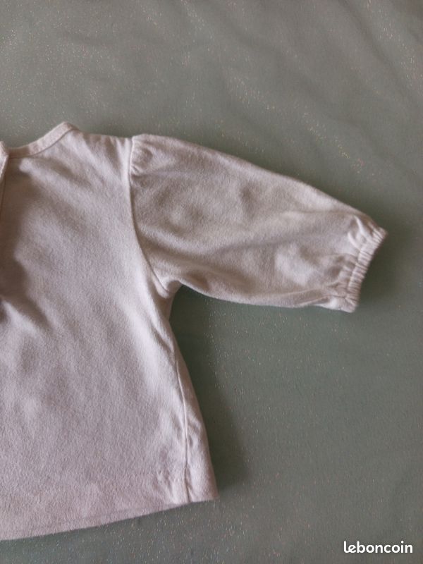 Haut ml blanc Petit Kimbaloo 0 Mois (mae1) (image 9)