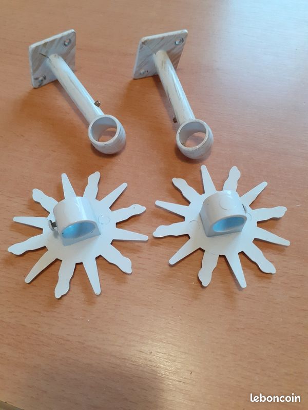 Supports pour barre à rideaux avec embouts (image 2)
