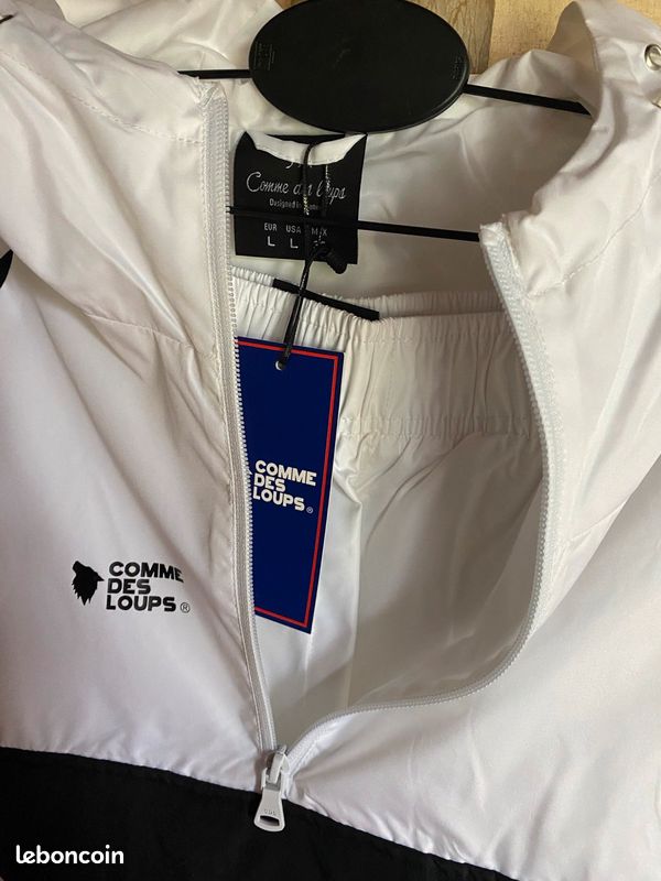 Survêtement UNISEX Comme des Loups Capuche Blanc / Noir Unisex (image 3)