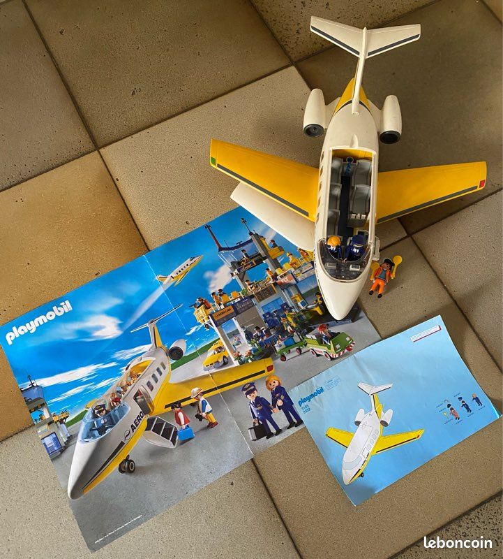 Playmobil 3185 Avion Jet - 2001 - Occasion, Avion De Collection