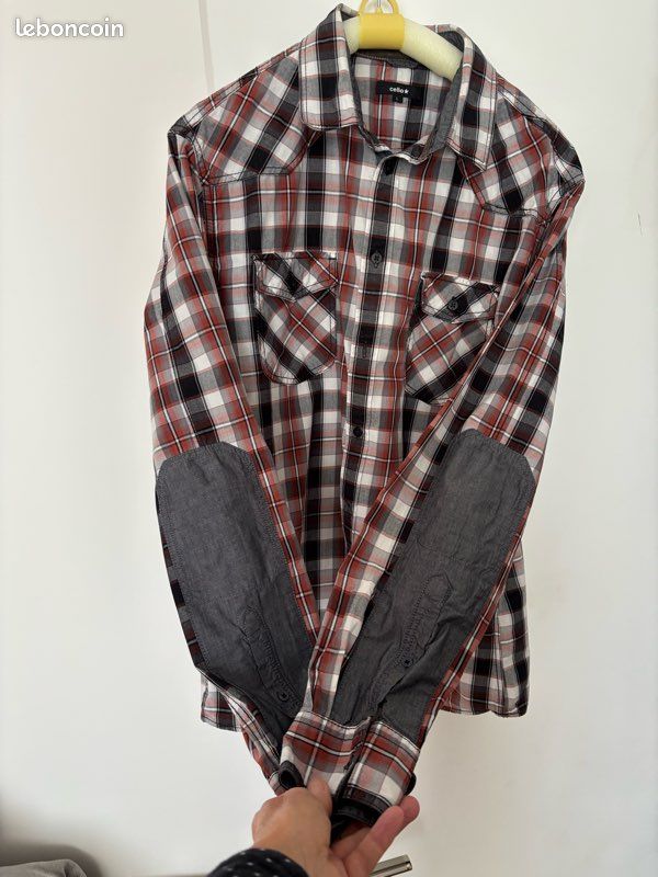 Chemise Celio à carreaux (image 3)