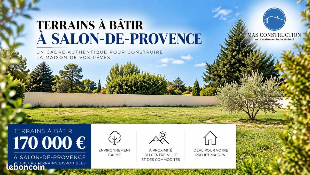 Terrain 500 m² · à Salon-de-Provence · 170 000 €