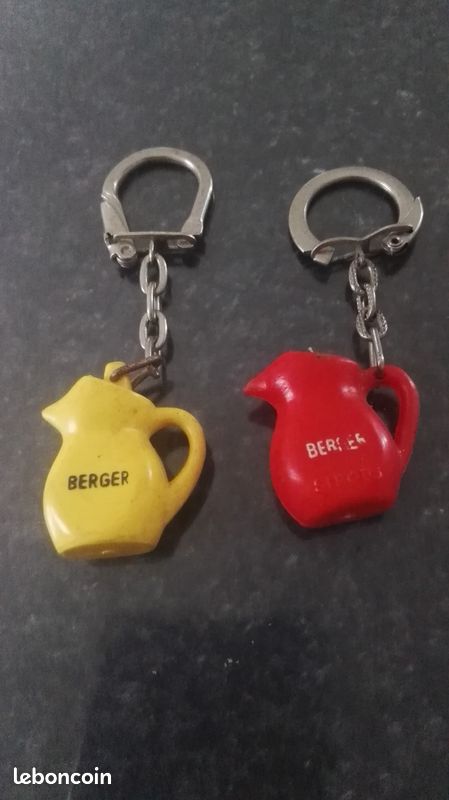 Porte-clefs pichet Berger rouge + jaune (image 2)