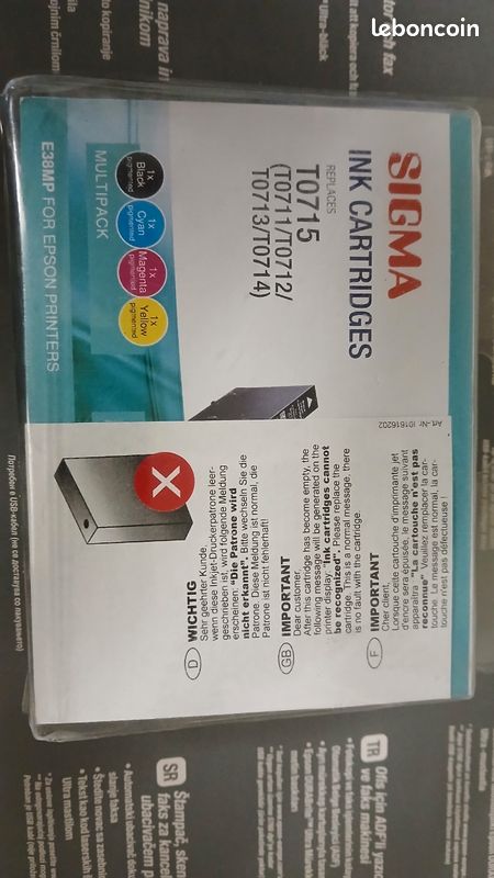 3 Sigma inkcartridges pour Epson stylus office (image 2)