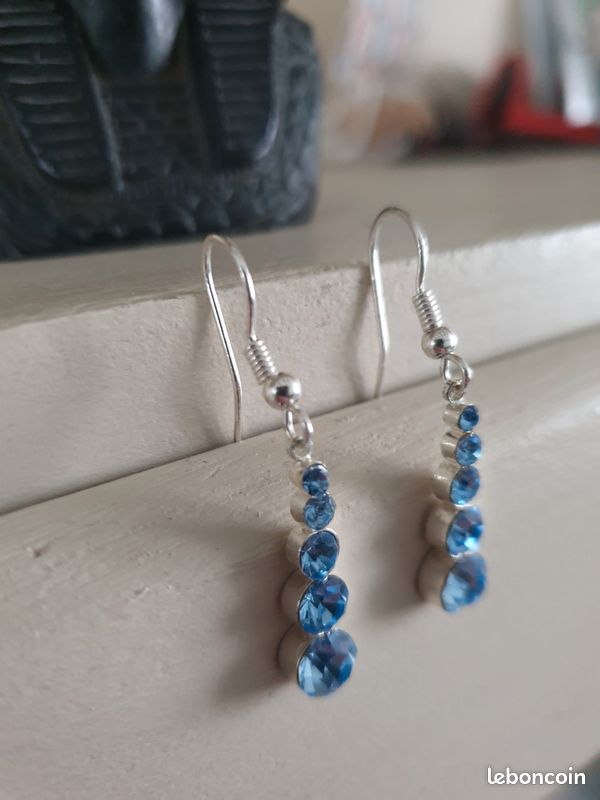 Boucles d'oreilles vintage années 80 (image 2)