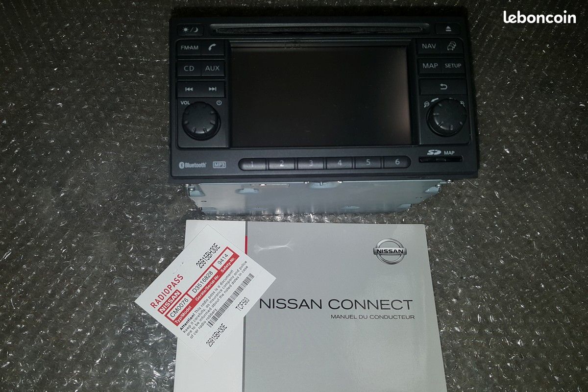Radio tactile gps usb sd bluetooth nissan qashqai+2 juke note (image 1)