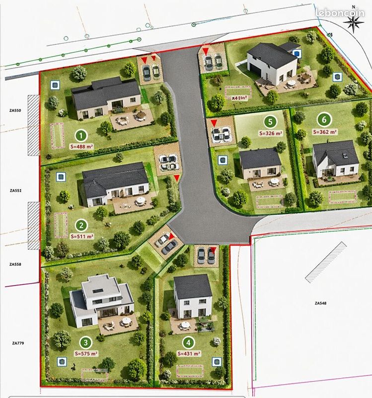 Terrain 575 m² · à Ploudalmézeau · 575 m² · 127 995 €