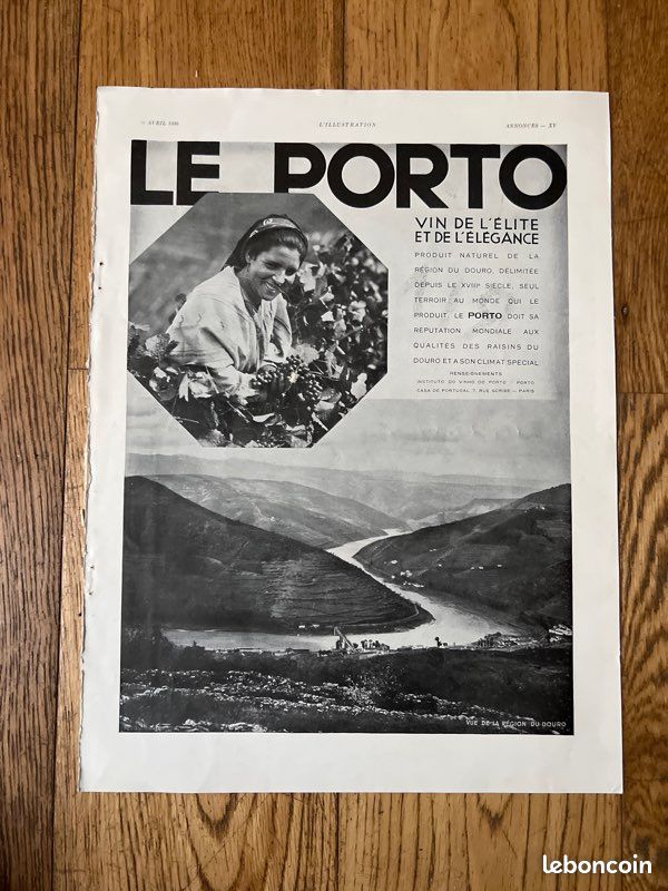 Affiche ancienne Grands Vins de Bordeaux de David Dellepiane Circa 1920