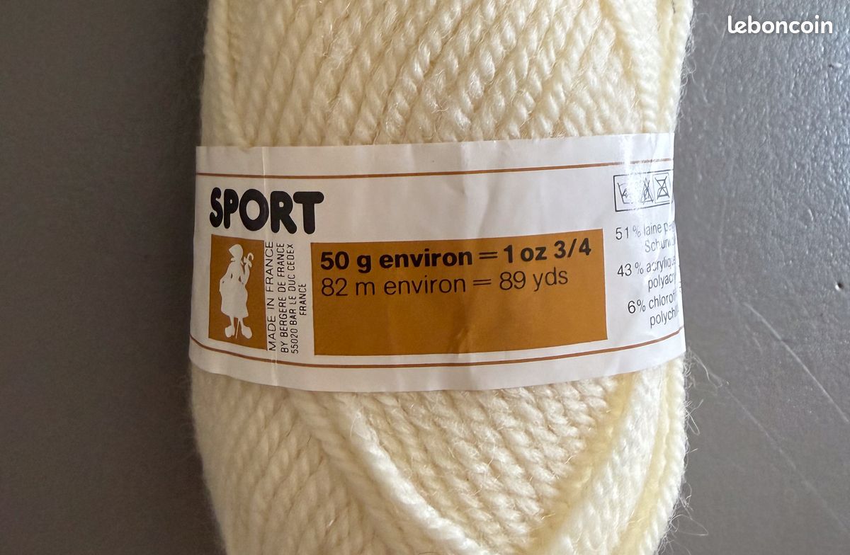 Lot De 10 Pelotes De Laine Française - Qualité Démarquée, Idéal Pour Tricot Et Crochet