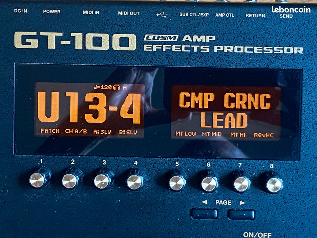 BOSS GT-100 – Multi-effets guitare professionnel – État neuf (image 8)