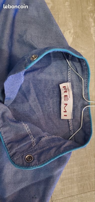 Blouse écolier bleu ciel REMI (image 3)