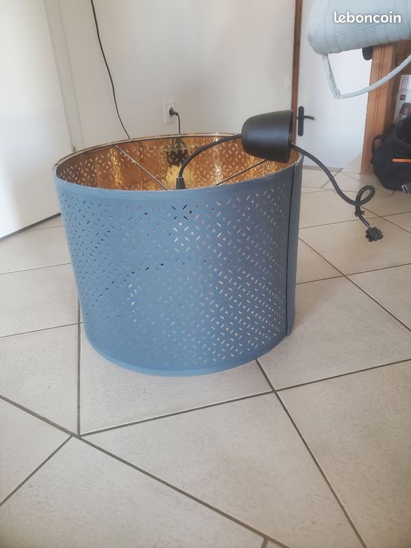 Abat jour ikea bleu (image 2)