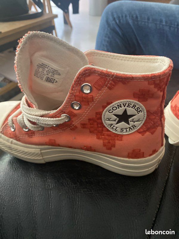 Converse All star orange imprimées pointure 38 (image 7)