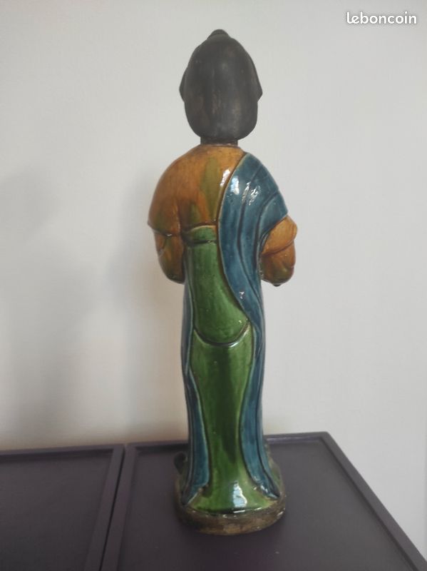 Très jolie statuette ancienne vernie (image 4)