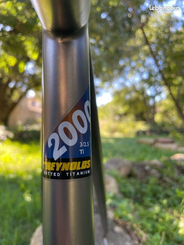 Le velo titane en tubes Reynolds TB3 de Francois