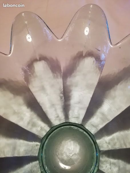 Grande coupe verre fleur (image 10)