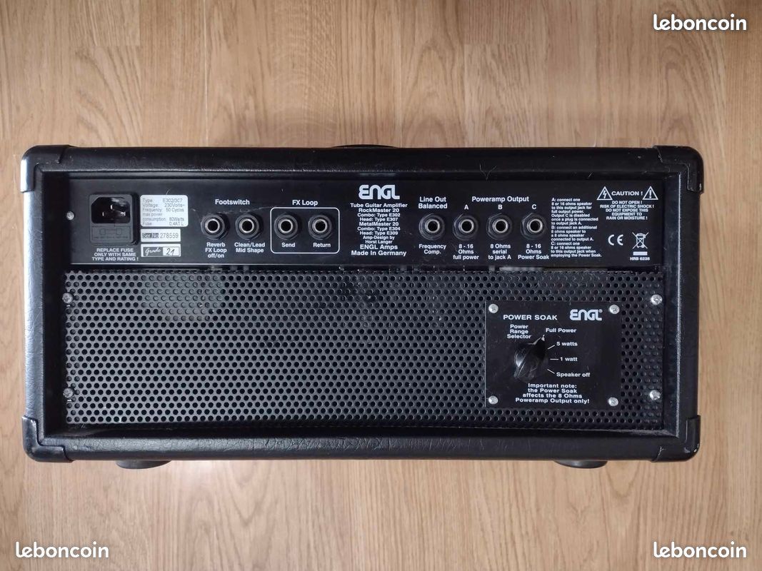 Tête d'ampli guitare électrique Engl rockmaster, (image 3)