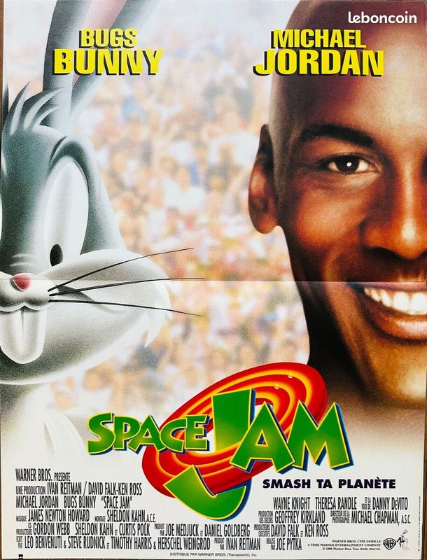 Space Jam Film Sur Michael Jordan Affiche Cinéma SPACE JAM 40x60cm Poster  Michael Jordan Bugs Bunny