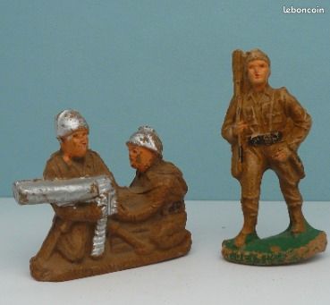 Durso - Toy model kit 3 soldats de la force publique du Congo Belge