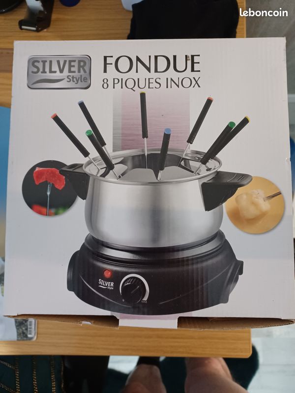 Service à Fondue 8 Piques INOX (image 1)