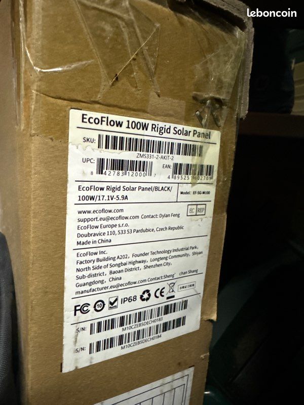 EcoFlow 100W Rigid Solar Panel (image 1)
