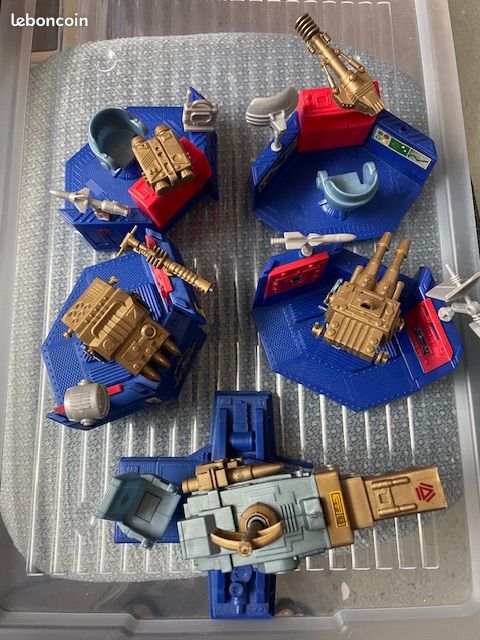 CAPTAIN POWER MATTEL 1987 transfield base station Vintage Incomplet