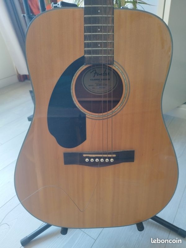 Guitare folk fender gaucher (image 2)
