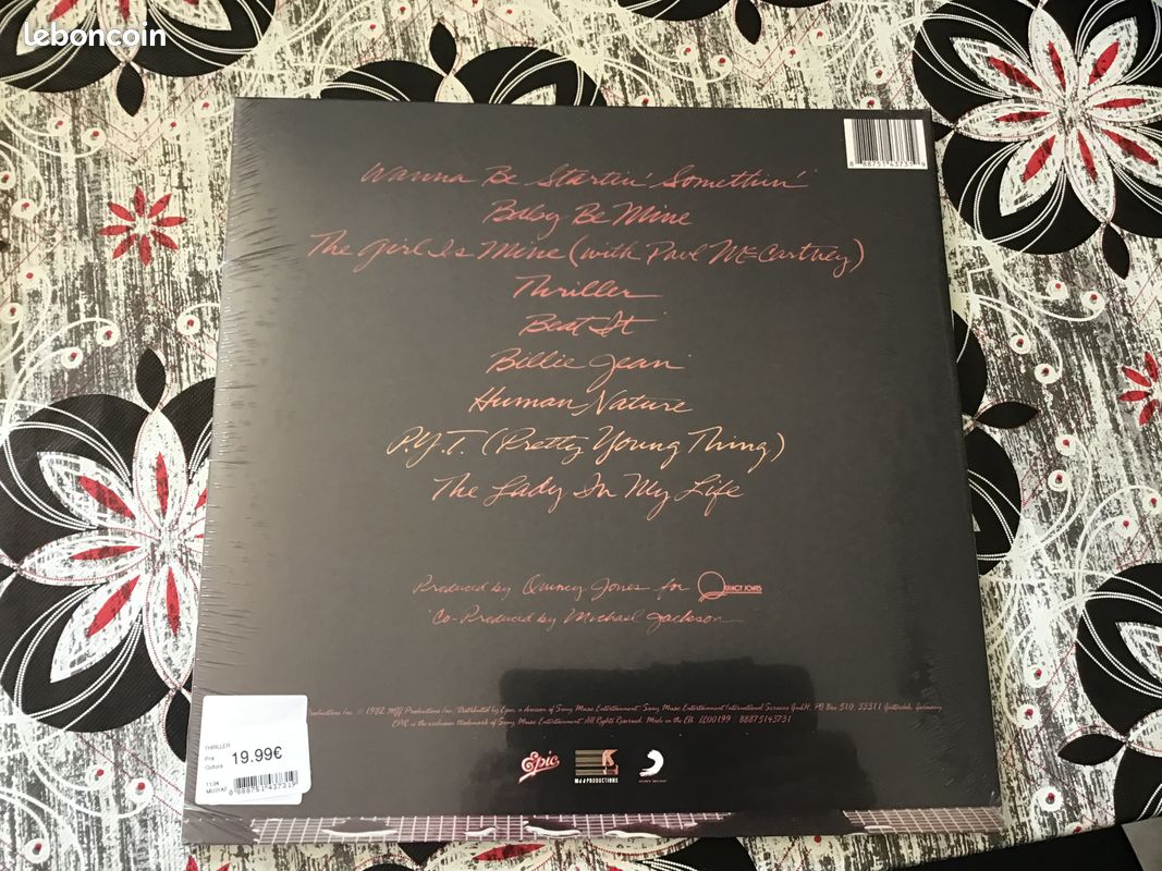 Disque vynil Michael jackson thriller (image 2)