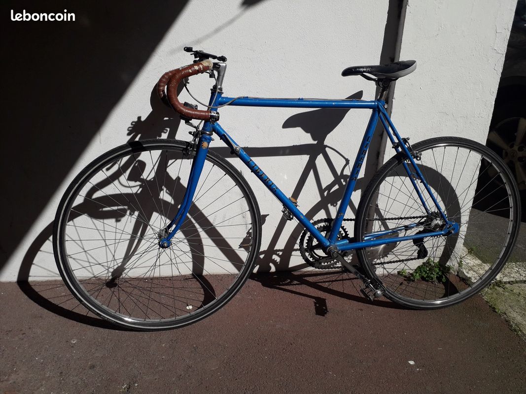 Veste De Cyclisme Vintage Années 80/90 – Tricots Du Rocher Taille 5 Bleu Haute Visibilité – Coupe-vent Vélo Rétro RJ1