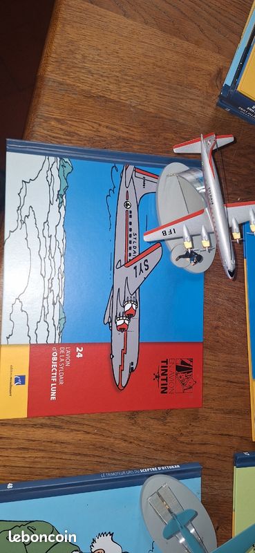 Avion Tintin N°24 - La Sydair D'Objectif Lune - Figurine Neuve