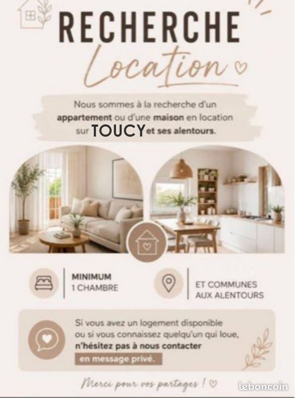 Appartement 2 pièces 40 m² · à Toucy · 40 m² · 450 €/mois