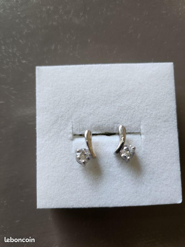 Boucle d'oreille en argent (image 1)