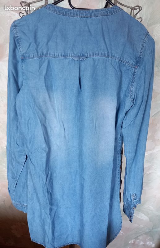 Tuniquue Bleu Femme Grain De Malice Taille S/36 - Coton Mixte - Occasion Très Bon État - Style Décontracté