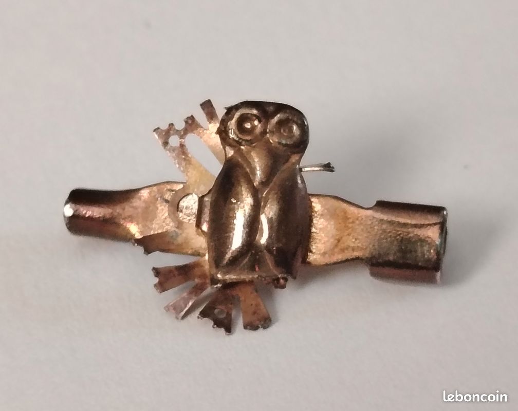 Toute petite broche hibou ou chouette (image 1)