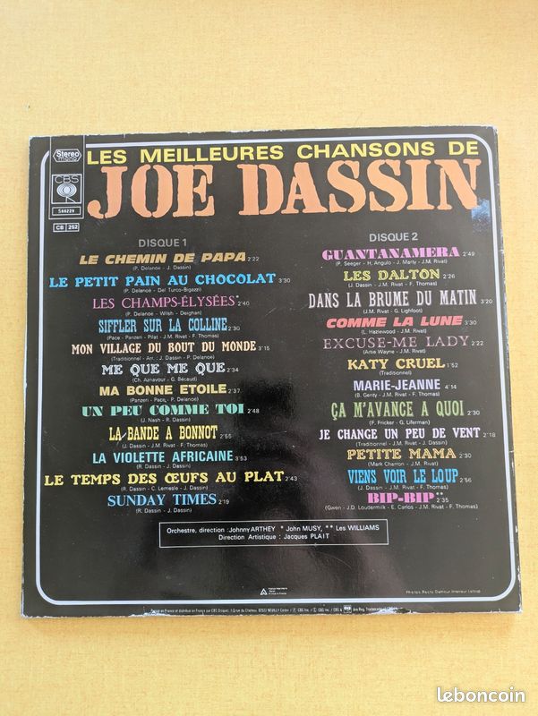 Vinyle joe dassin greatest hits (image 2)