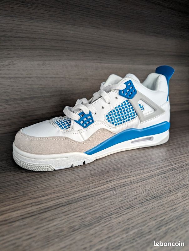 Jordan Air 4 Bleu & Blanc (image 5)