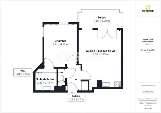 Appartement a louer sannois - 2 pièce(s) - 43 m2 - Surfyn