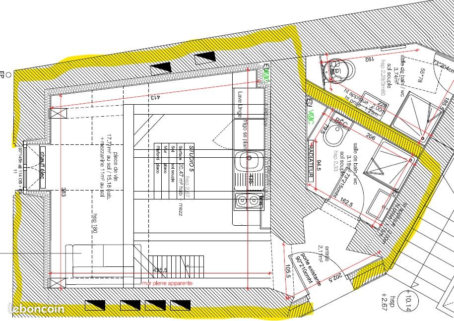 Appartement a louer lorient - 32 m2 - Surfyn