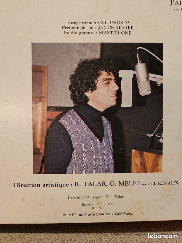 Vinyl Enrico Macias 33 tours (image 4)