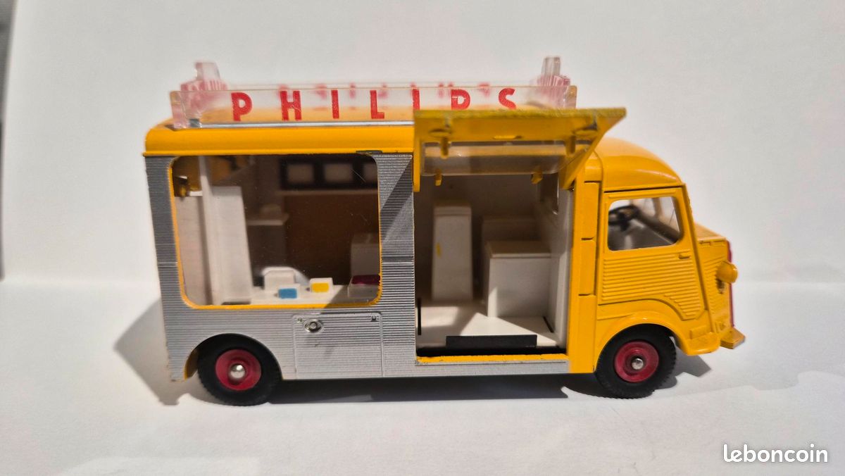 Dinky Toys 587 Citroen 1200K Philips Made in France In Yellow On 1:43