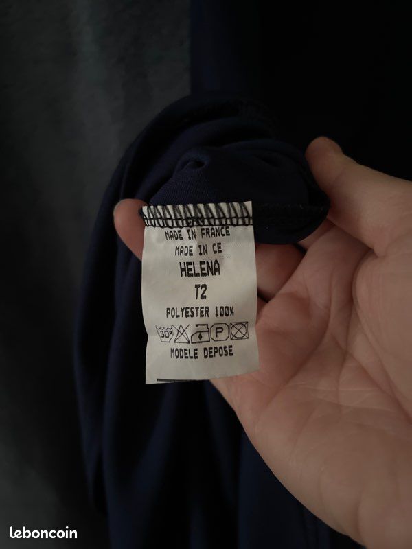 Robe simple bleu marine T2 - Mélo94 (image 4)