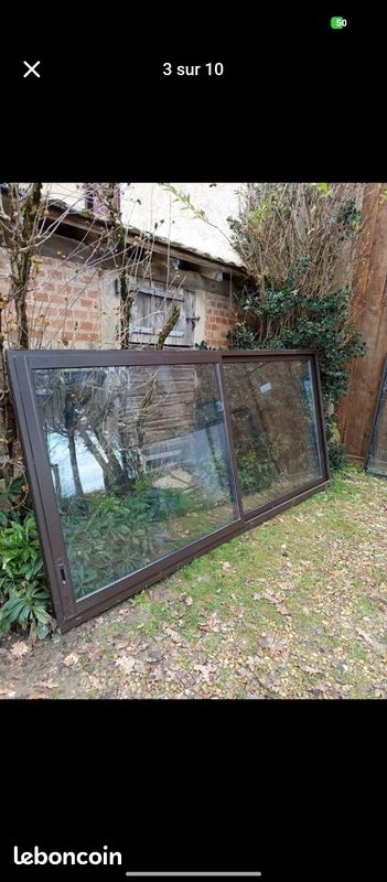 Baie aluminium double vitrage différentes tailles (image 4)