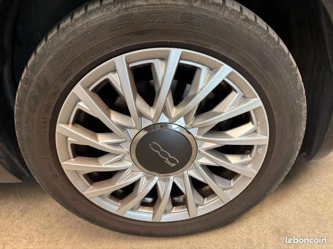 FIAT 500 1.2 69ch 69 LOUNGE - 2019 - 38 000 km - CarPlay - Cabriolet (image 19)