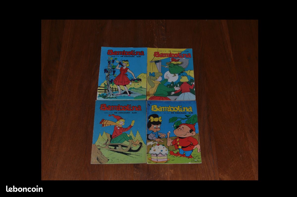 Rare Lot de 4 BD Bandes Dessinées Anciennes Bambolina (image 1)