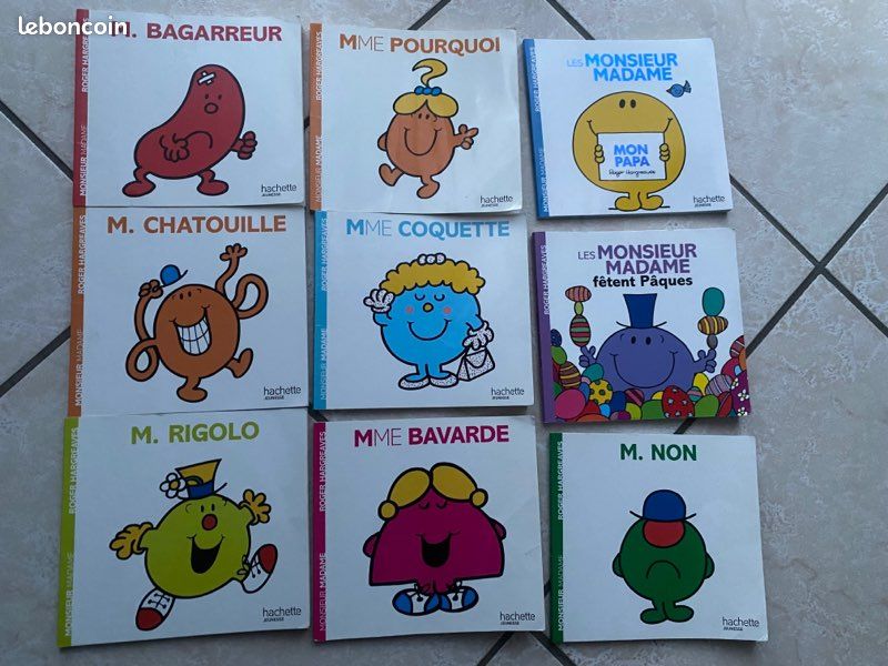 Lot 9 livres madame monsieur (image 1)