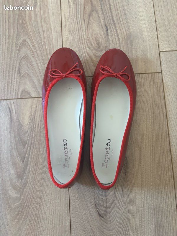Ballerines Repetto rouges vernis (image 1)